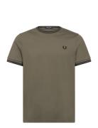 Twin Tipped T-Shirt Green Fred Perry