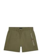 Medium Drawstring Zip Pocket Khaki Tommy Hilfiger