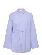2Nd Cassie - Crisp Summer Shirting Blue 2NDDAY