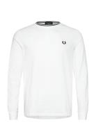 Ls Twin Tipped T-Shirt White Fred Perry