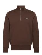 Half Zip Sweatshirt Brown Fred Perry