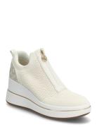 Emmy Wedge Zip Slip On Cream Michael Kors