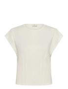 Kalise Pleat Blouse Cream Kaffe