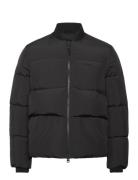 Puffer Bomber Jacket Black Lyle & Scott