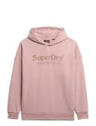 Venue Metallic Relaxed Hood Pink Superdry