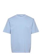 Over D O-Neck Signature Tee S/S Blue Lindbergh