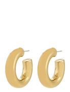 Phase Medium Hoops Gold-Plated Gold Pilgrim
