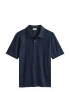 Linen Ss Polo Blue GANT