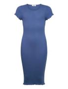 Rkbalta Modal Ss Midi Dress Blue Rosemunde Kids