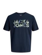 Jjejeff Logo Tee Ss Sn Navy Jack & J S