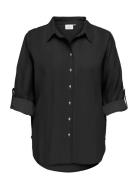 Cargoa 3/4 Strap Linen Bl Shirt Cc Pnt Black ONLY Carmakoma