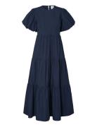 Yascolea Ss Ankle Dress S. Noos Navy YAS