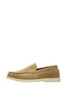 Slhowen Suede Clean Loafer Beige Selected