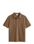 Reg Shield Ss Pique Polo Brown GANT