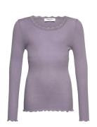 Rkbalta Ls Regular Lace T-Shirt Purple Rosemunde Kids