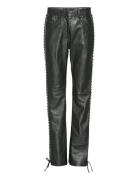 Laced Leather Pants Black ROTATE