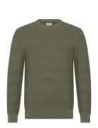 Cotton Texture C-Neck Khaki GANT