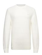 Cotton Texture C-Neck Cream GANT