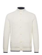 Cotton Rib Butt D Cardigan Cream GANT