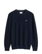 Waffle Knit Sweater Navy GANT