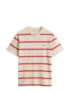 Striped Ss Tshirt Red GANT