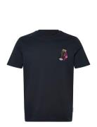 Supermarket Embroidered T-Shirt Navy Lyle & Scott