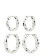 Darby Earrings Silver-Plated Silver Pilgrim