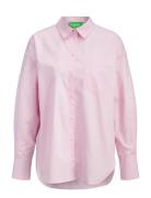 Jxjamie Ls Relaxed Poplin Shirt Wvn Noos Pink JJXX