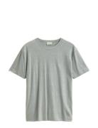 Linen Ss T-Shirt Grey GANT