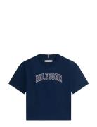Varsity Tee Ss Navy Tommy Hilfiger