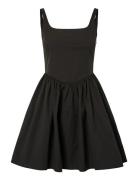 Pcivana Sl Short Dress Wvn D2D Black Pieces