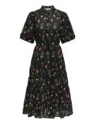 Onlelma S/S Long Belt Dress Wvn Ex Black ONLY