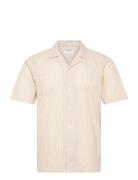 Striped Seersucker Resort Shirt S/S Patterned Lindbergh