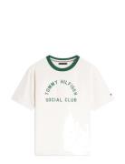 Country Club Ringer Tee Cream Tommy Hilfiger