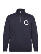 G Badge Half Zip Navy GANT