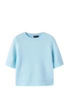 Nlfbynt Ss Short Knit Blue LMTD