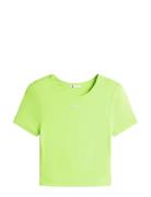 Tjw Slim Sh Silver Script Tee Green Tommy Jeans