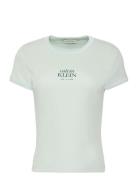 Ss 2X2 Baby Rib Logo Baby Tee Green Calvin Klein Jeans