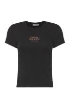 Ss 2X2 Baby Rib Logo Baby Tee Black Calvin Klein Jeans