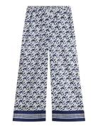 Swimshop Silk Voile Aop Pants Navy Tommy Hilfiger