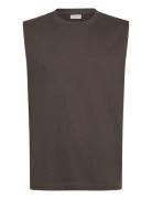 Over D Rib Cap Sleeve Brown Lindbergh