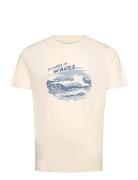 Graphic Ss Tshirt Cream GANT