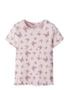 Nmfvemma Aop Ss Slim Top Pink Name It