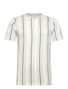 Towel Striped O-Neck Tee S/S Cream Lindbergh