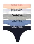 Thong 5Pk Patterned Calvin Klein