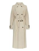 Mschant Lla Trench Coat Beige MSCH Copenhagen