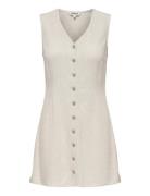 Onlsiesta Lin Bl Sl Short Dress Pnt Noos Cream ONLY