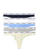 Thong 5 Pk Patterned Calvin Klein
