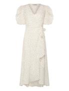 Sinda Dot Dress Cream A-View