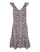 Vmsiena Sl 7/8 Dress Wvn Navy Vero Moda